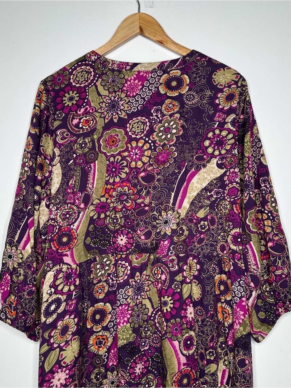 Natural Life Boho Tunic Mini Dress Floral Size L - Picture 4 of 9